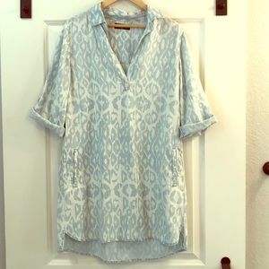 Boutique light denim shift dress